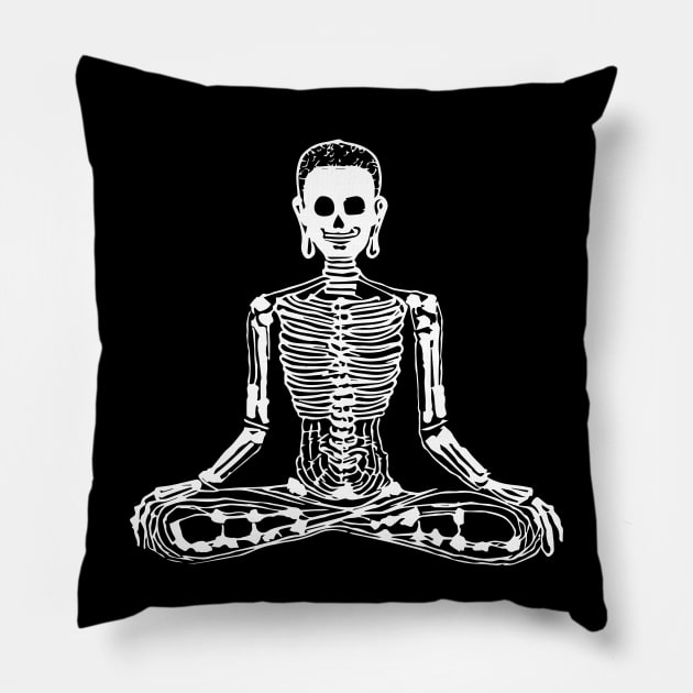 Siddhartha in meditation Pillow by norteco