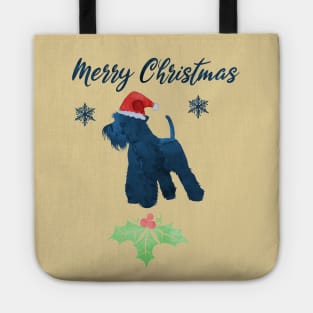 Christmas Schnauzer Tote