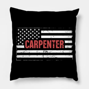 American Flag | Patriotic Carpenter Pillow