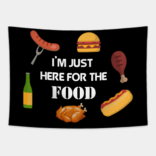 I'm just here for the food Thanksgiving Day gift Tapestry