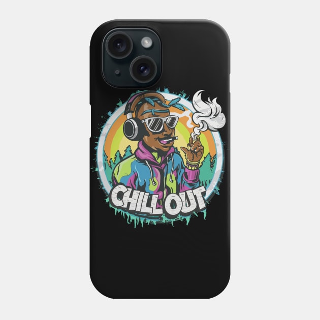 Galactic Grooves: Alien Hip-Hop Chill Phone Case by diegotorres