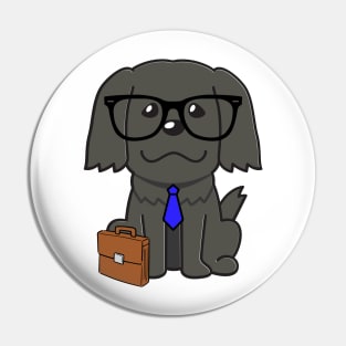 Funny dog is on the way to work Pin