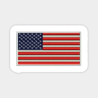 Embroidery American Flag Sticker Magnet