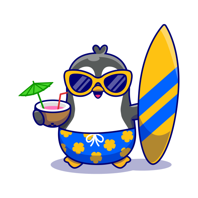 Cute Penguin Summer by Catalyst Labs