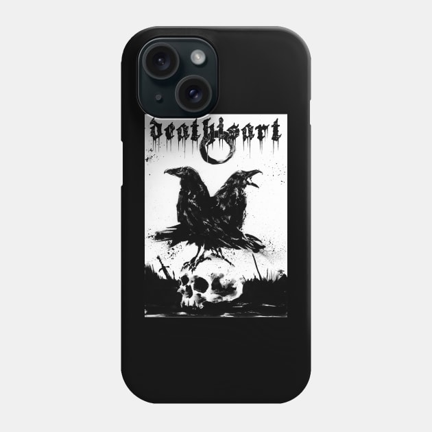 Two Ravena Phone Case by Death Is Art