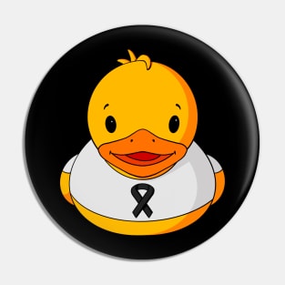 Melanoma Awareness Rubber Duck Pin