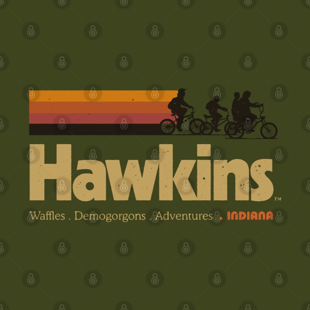 Visit Hawkins Indiana Vintage 80's TV Series by vo_maria