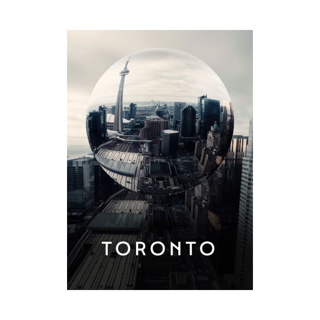 Toronto City Abstract by KingTail Designs