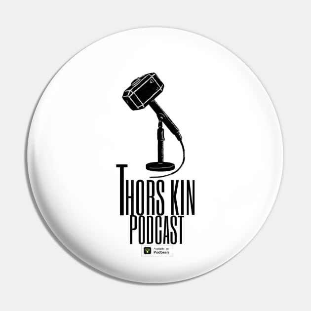 Thors Kin Noir logo Pin by Thors-kin Podcast