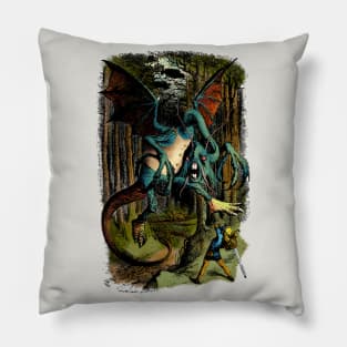 Alice Slays the Jabberwock Pillow