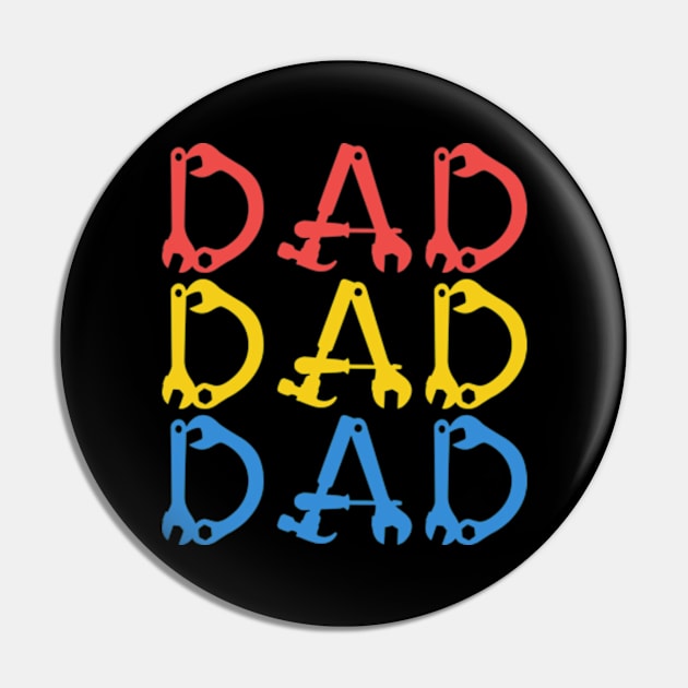 Dad Dad DAD Pin by Shop Ovov