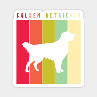 Retro Vintage Golden Retriever Magnet