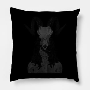 ASCii Savage Girl (White) Pillow