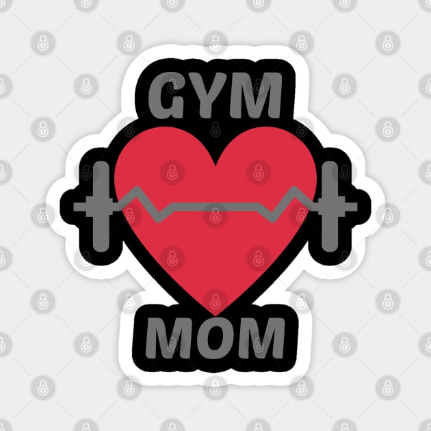 Gym Mom tshirt Magnet by Doddle Art
