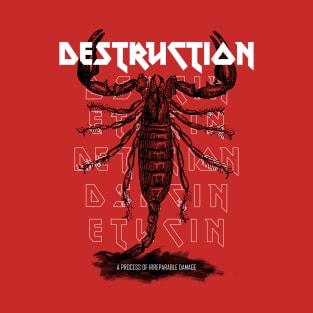 Destruction - Vintage style Scorpions drawing T-Shirt