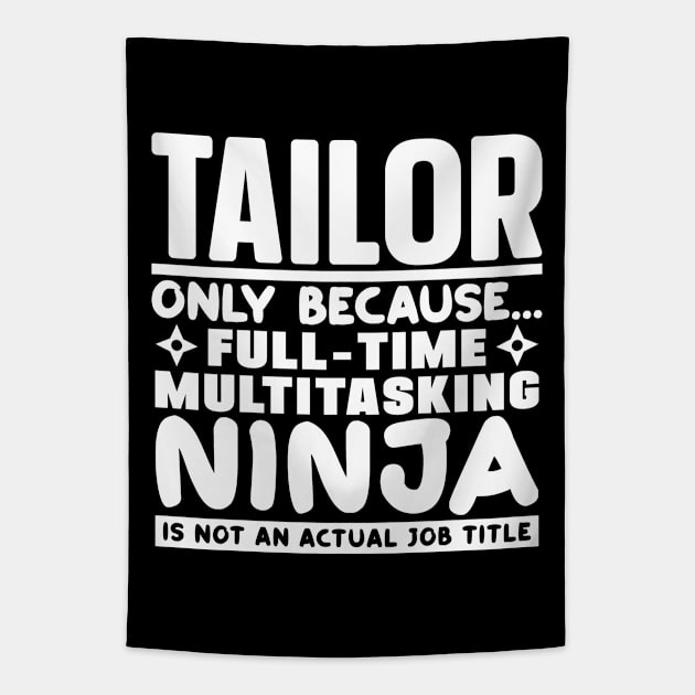 Tailor Ninja Tapestry by colorsplash