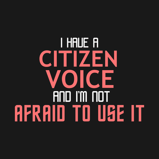 Citizen Voice Cool Typography Job Design by Stylomart