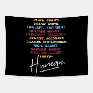 Human Diversity Awareness Graphic Type Tapestry