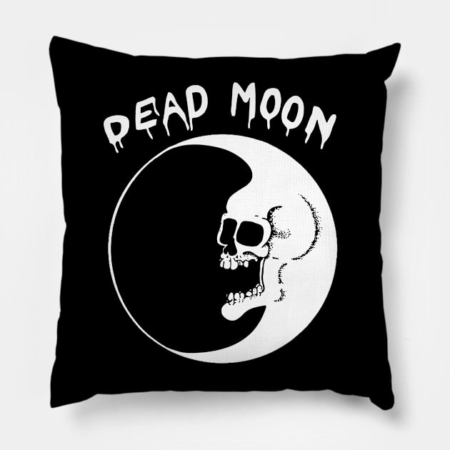 Dead Moon Pillow by CosmicAngerDesign