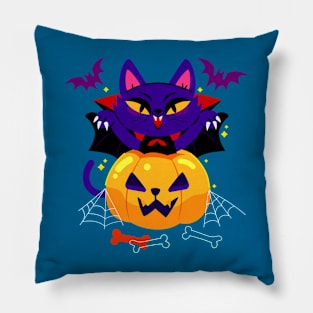 Vampire Kitty Pillow