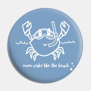 Beach Shirt for Toddlers | Even Crabs Like the Beach Pin