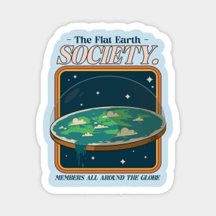 The Flat Earth Society Magnet