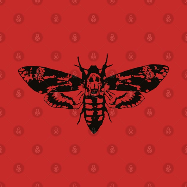 death's-head hawkmoth (Negative space) by BludBros