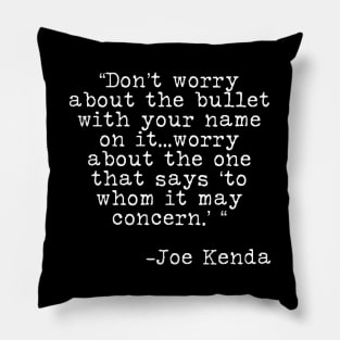 Lieutenant Kenda Says...-wh Pillow