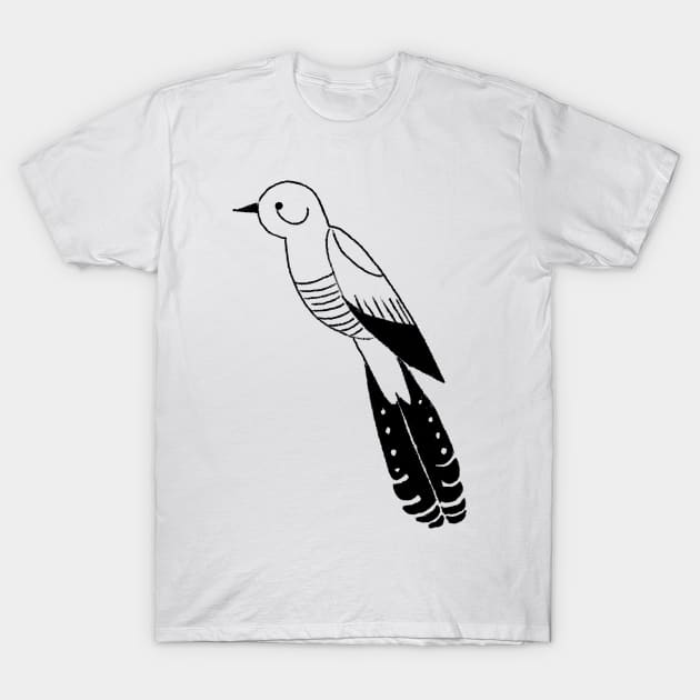 Bird Watching Funny Parrot Novelty Cartoon Hand Drawing T-Shirt