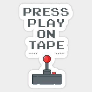 Press Play Button Sticker for Sale by Theresthisthing