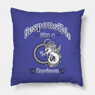 Zodiac attributes: Capricorn Pillow