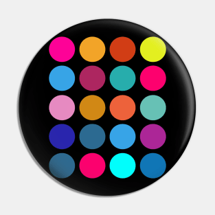 Colorful Dots Pin