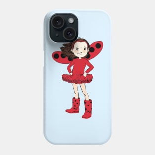 Ladybug Girl Cute Illustration Phone Case