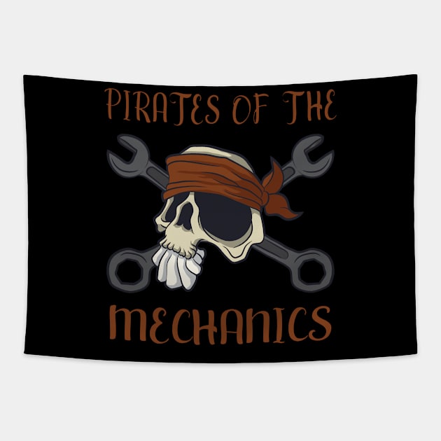 Lustiges Pirates of the Mechanics KFZ-Mechaniker Geschenk Tapestry by Luxara