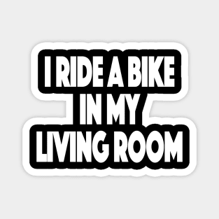 Stationary Bike Working Out From Home Funny Workout At Home Magnet