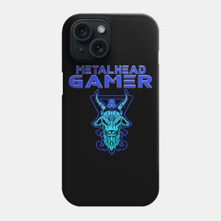 Metalhead Gamer Baphomet Blue Phone Case