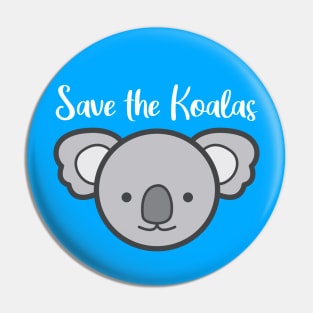 Save the Koalas Pin