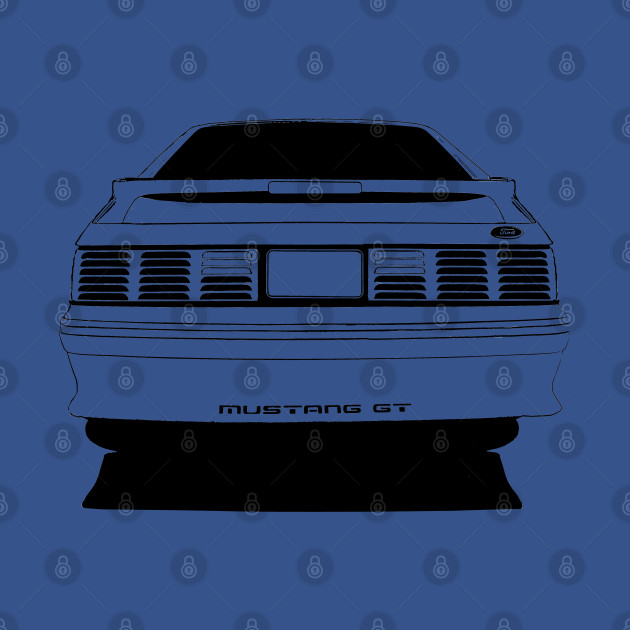 front/back Ford Mustang GT (fox body) - stylized by mal_photography