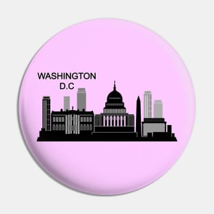 Washington D.C skyline Pin