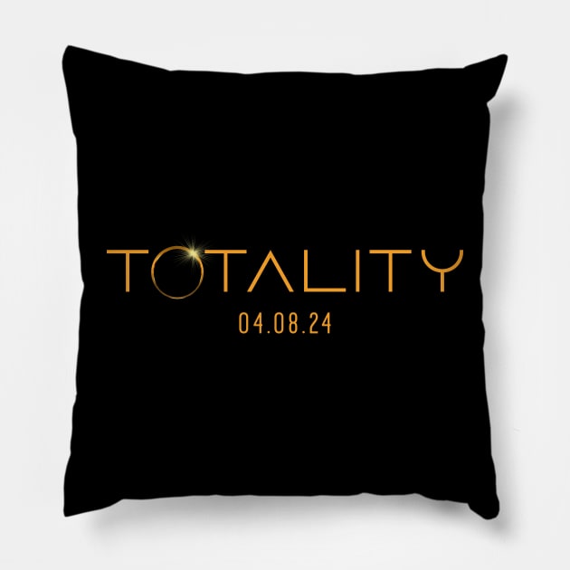 Total Solar Eclipse 2024 Pillow by All-About-Words