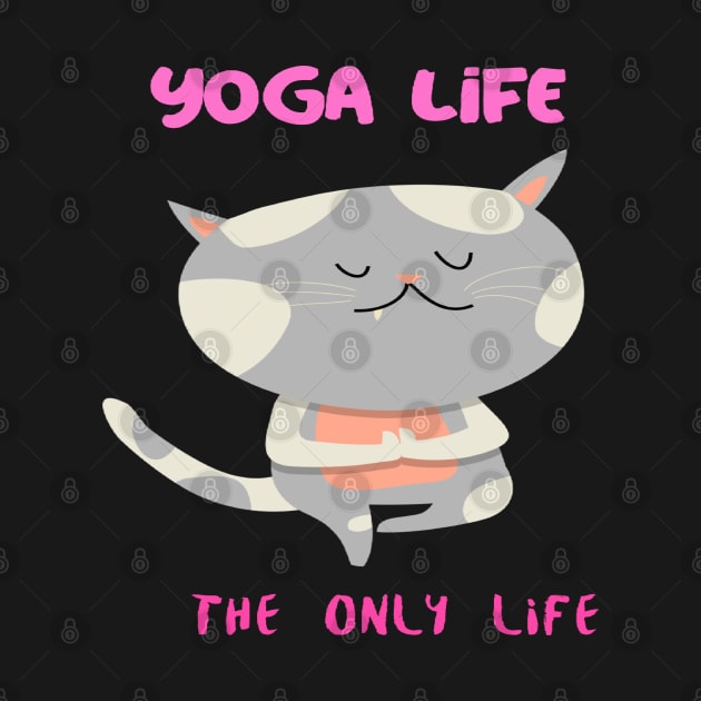 yoga cat by arteonline20