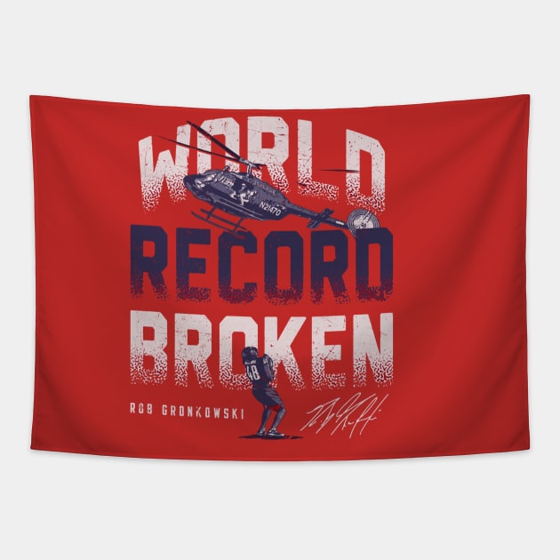 Rob Gronkowski Tamba Bay World Record Broken Tapestry by MASTER_SHAOLIN