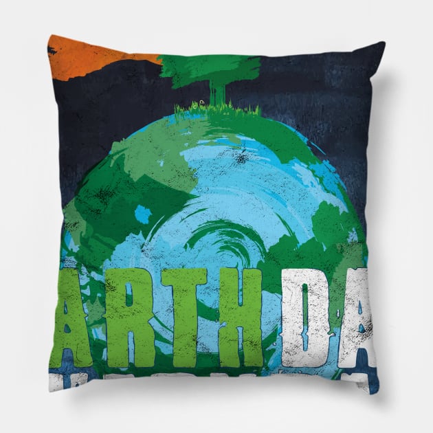 Earth Day Save the Earth Pillow by avshirtnation