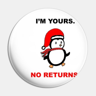 Christmas Funny Penguin Design for couples Pin