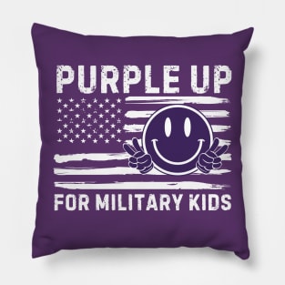 SPREAD PURPLE UP FOR MILITARY KIDS Pillow