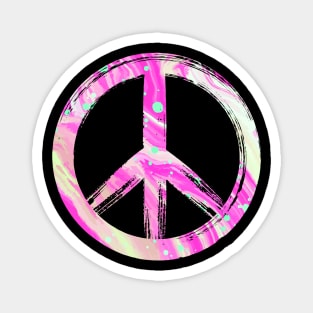 Peace Symbol Love Hippie Gift Magnet