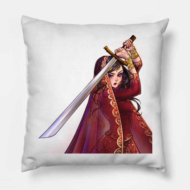 Piercing Beauty Pillow by Mari945