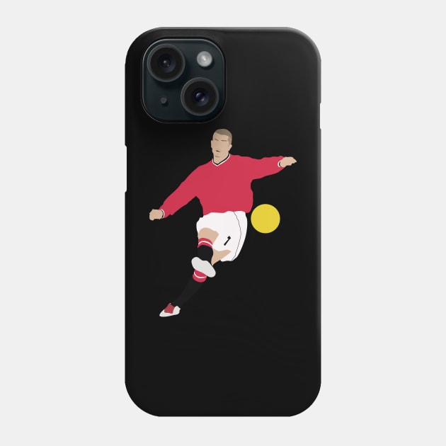 David Beckham 7 Man United Legend Phone Case by Jackshun