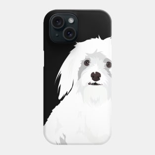 Animal Vignette : Maltese Dog Breed Phone Case