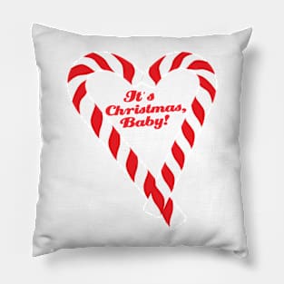 Candy Cane - It's Christmas, Baby! #xmas #christmas #minimal #love #design Pillow